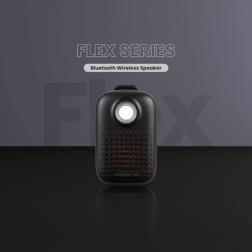 Volkano Flex Bluetooth Wireless Speaker - Black