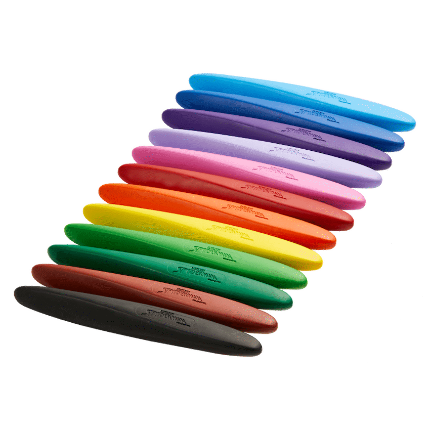 Spider-Man 12 Plastic Crayons Twin Tip Triangular - Multi