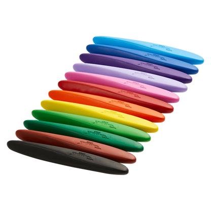 Spider-Man 12 Plastic Crayons Twin Tip Triangular - Multi