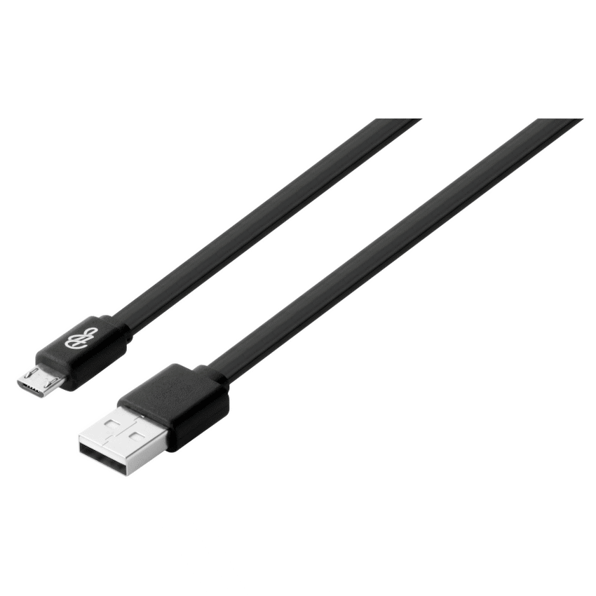 Pro Bass Energize Series Packaged Micro USB Cable - Black - 1.2m