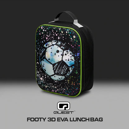 Quest Footy 3D EVA Lunch Bag - Black