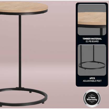 Everfurn Nordic Couch Side Table, Sofa Table