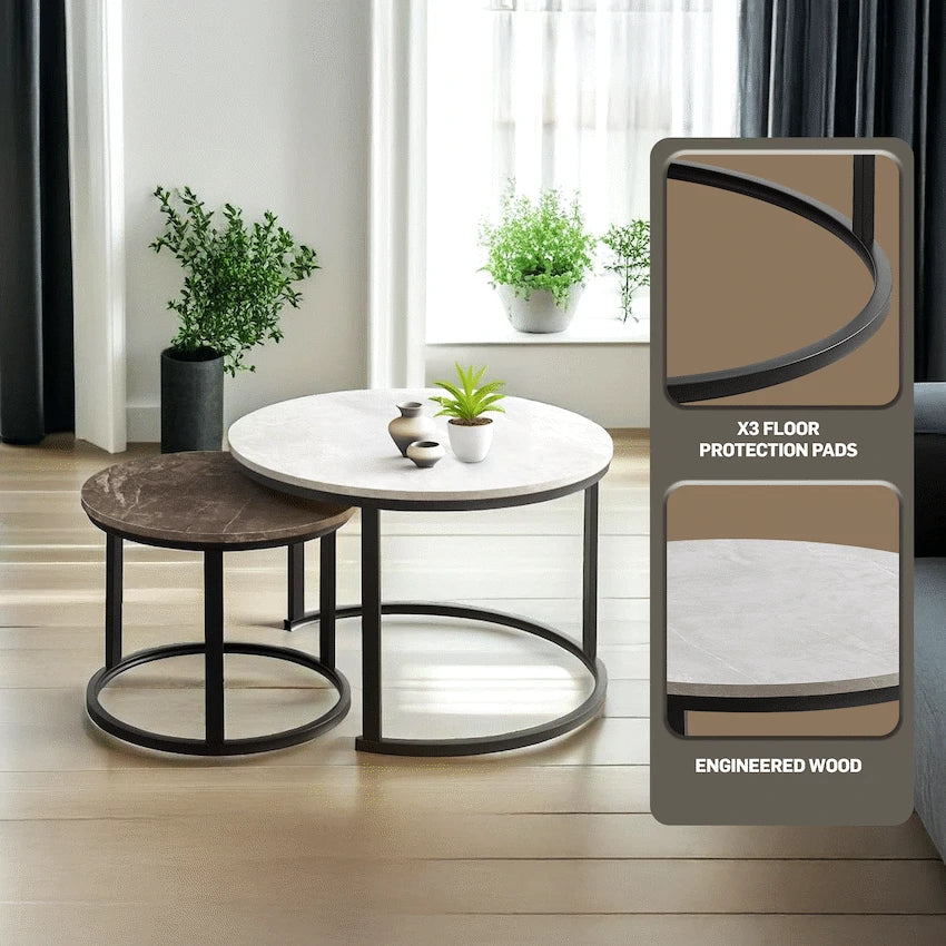 Nile Nesting Coffee Table Greyish