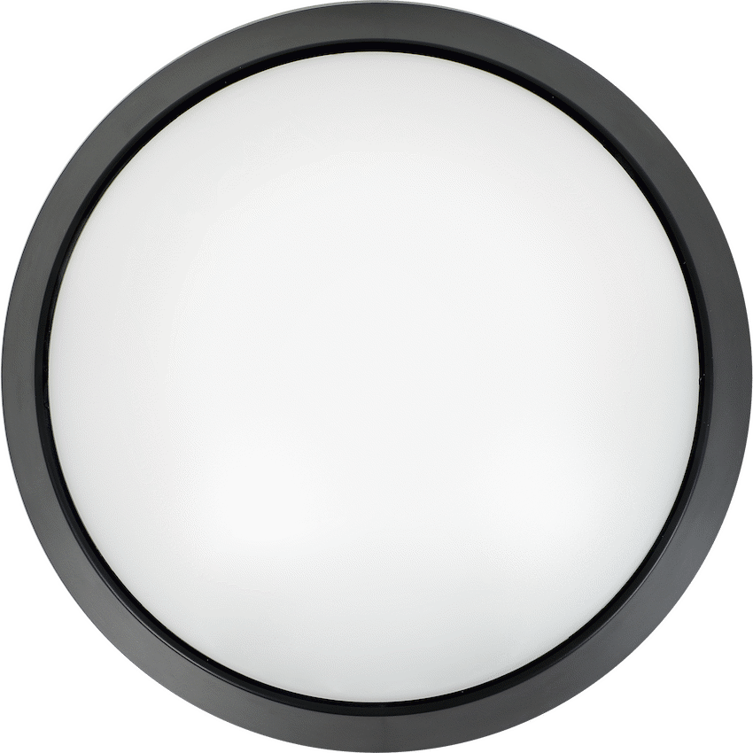 Ellies Spectra Series - AC 15W  Round LED Bulkhead with 3CCT -BK