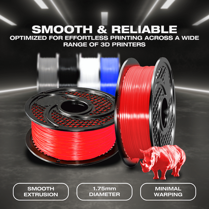 SA Filament PLA UV Neon Filament 1kg -  Fire Red