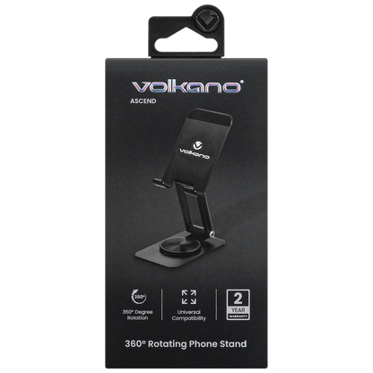 Volkano Ascend Series 360deg Rotating Phone Stand - Black