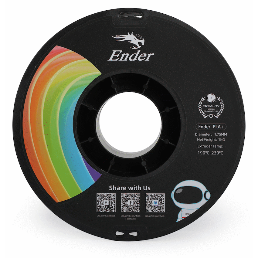 Ender PLA+ Filament Black 1Kg