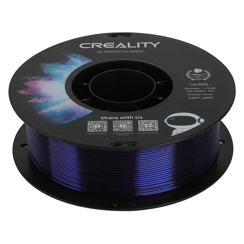 Creality PETG Filament Transparent Blue 1Kg