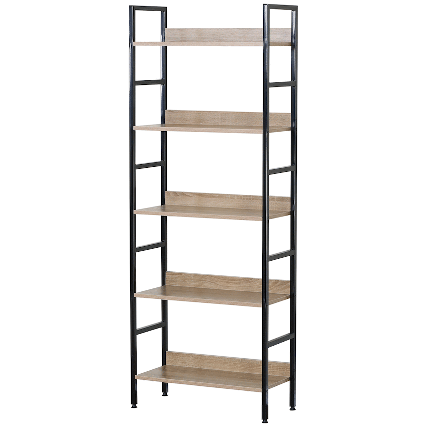 Everfurn Ethan Bookshelf - Oak