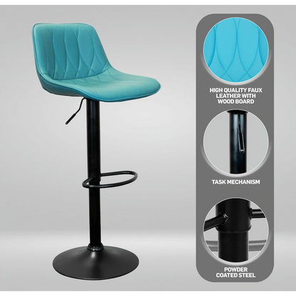 Everfurn Austin Barstool - Blue-Green