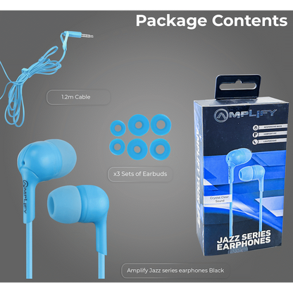Amplify Jazz Series Earphones - Blue