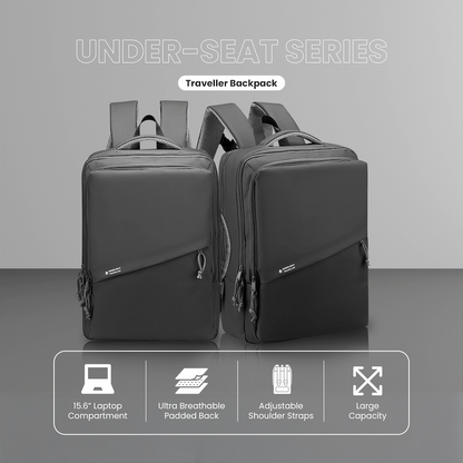 Volkano Under-Seat Traveller Backpack Charcoal