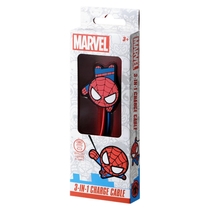 Marvel 3-in-1 Charging Cable - Spider-Man