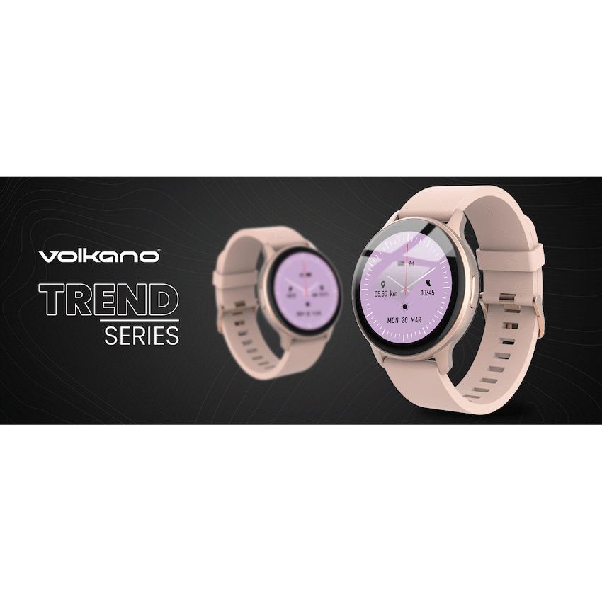 Volkano Active Tech Trend series Watch with heart rate monitor - Gold