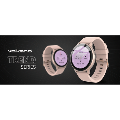 Volkano Active Tech Trend series Watch with heart rate monitor - Gold