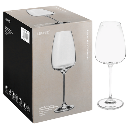 Legend Cape Classique White Wine Glass 440ml - 4 Pack