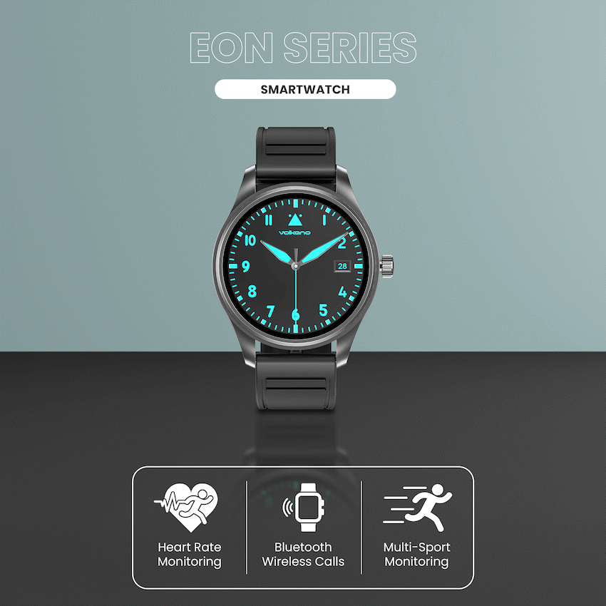 Volkano Eon Series Smartwatch - Black