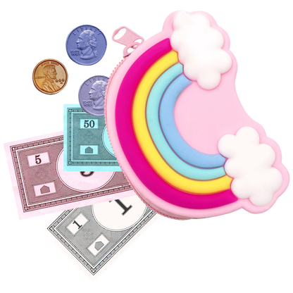 Quest Rainbow Silicone Purse - Pink