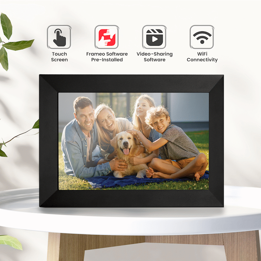 Volkano Scene Series 10.1" Smart Calendar And Digital Photo Frame with Built-In Frameo Software