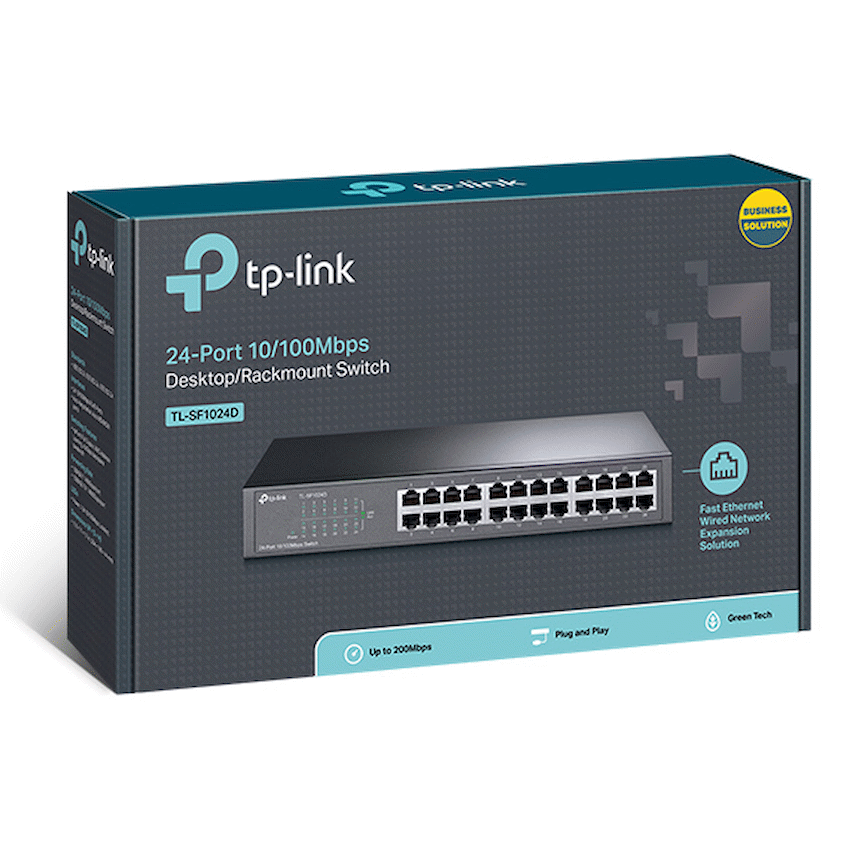 TP-Link TL-SF1024D 24-Port 10/100Mbps Desktop/Rackmount Switch