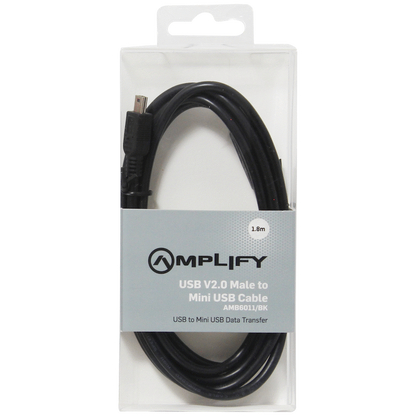 Amplify Cable - USB 2.0AM to Mini USB 1.8m