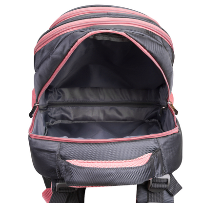 Volkano Orthopaedic Backpack 27L - Dark Grey/Pink