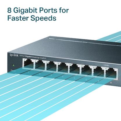 TP-Link TL-SG108 8-Port Gigabit Desktop Switch