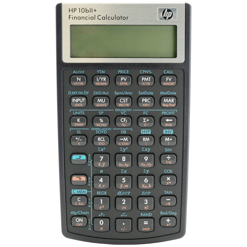 HP 10Bii+ - Business Calculator (Algebraic) - Non-Programmable