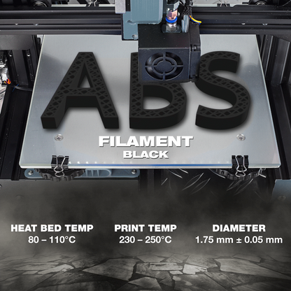 SA Filament ABS Premium Filament 1kg - Black