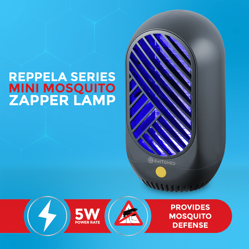Switched Reppela Series - Mini 2W Mosquito Zapper Lamp 25m2  coverage - USB Power