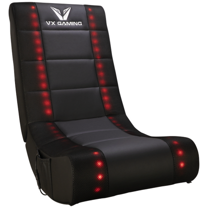 VX Gaming Electra Series Rocking Gaming Chair with LED lights