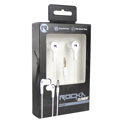 Rocka Elements Earbuds - White