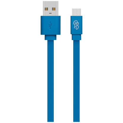 Pro Bass Energize Series Packaged Micro USB Cable - Blue 1.2m