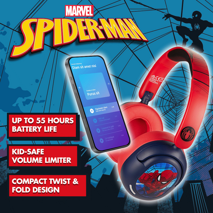 Marvel Spider-Man ANC Padded Bluetooth Headphones