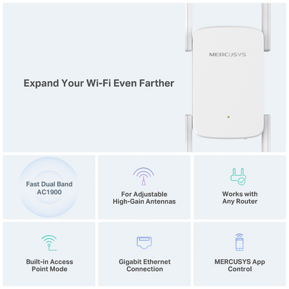 TP-Link Mercusys ME50G AC1900 Wi-Fi Range Extender