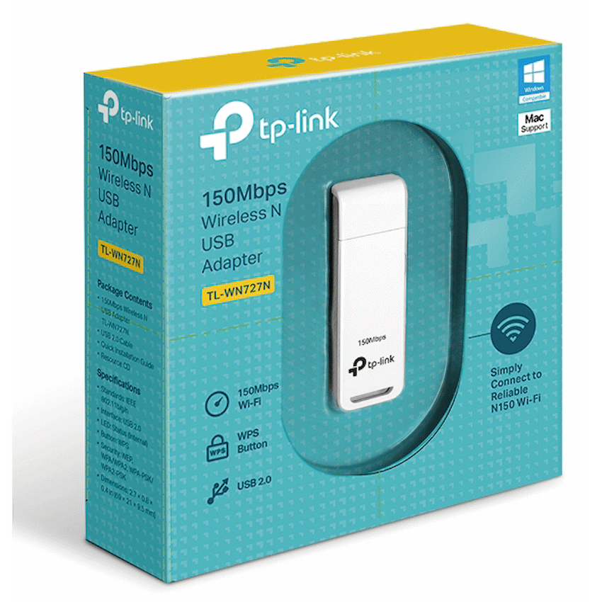 TP-Link TL-WN727N 150Mbps Wireless N USB Adapter