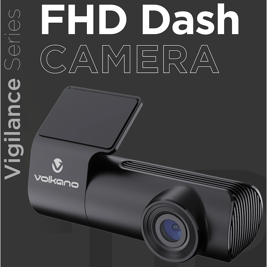 Volkano Vigilance Series FHD Dash Camera - Black