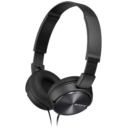 Sony MDR-ZX310AP (Black) Folding Aux Headphones with Mic