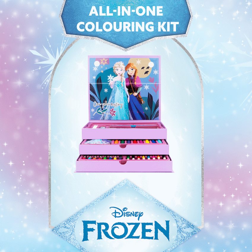 43 PC COLOURING STATIONERY SET - FROZEN