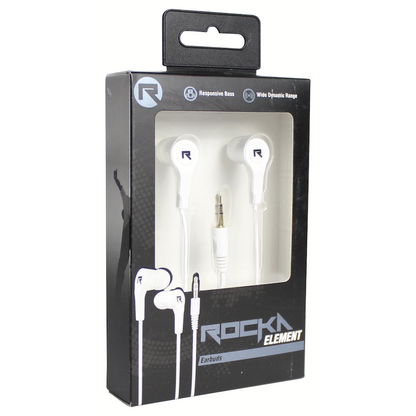 Rocka Elements Earbuds - White