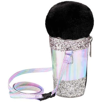 Quest Microphone Crossbody Bag - Silver