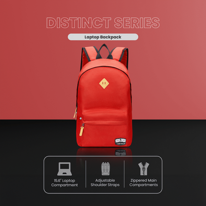 Volkano Distinct 15.6" Laptop Backpack - Red