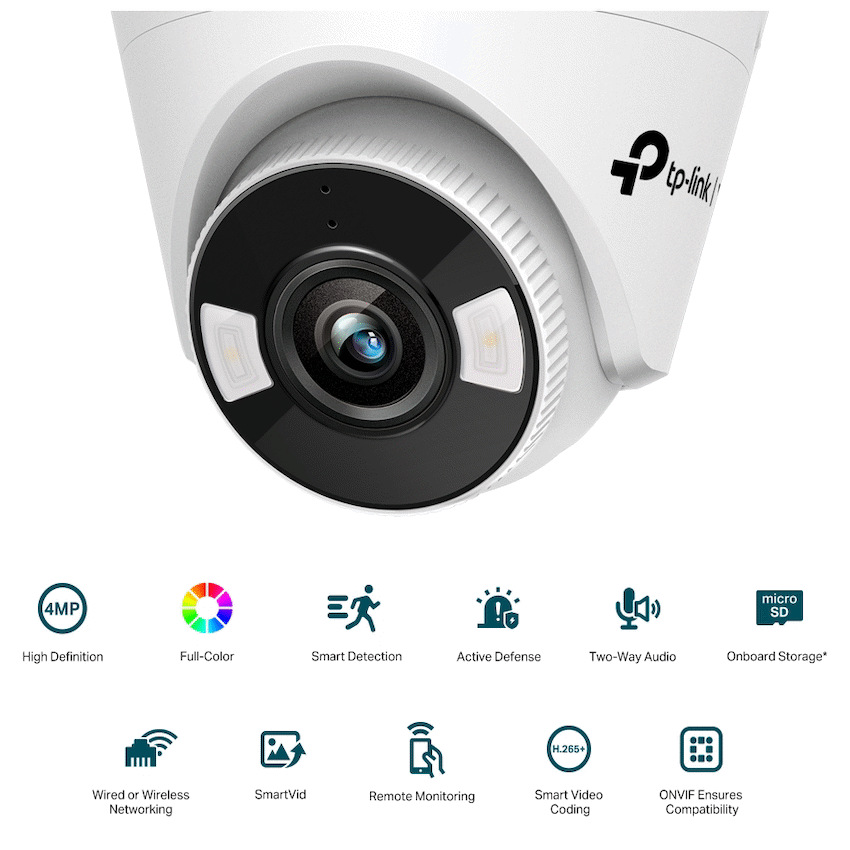 TP-Link Vigi C440 4MP 2.8mm Full-Color Turret Network Camera