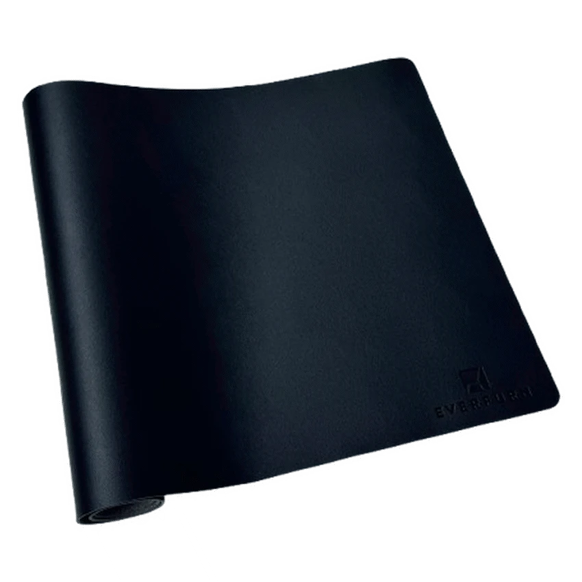 Everfurn Prime Faux Leather Desk Mat - Black