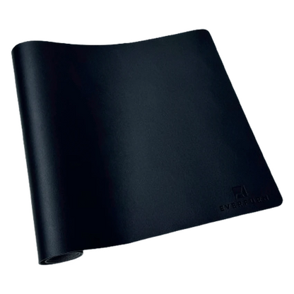 Everfurn Prime Faux Leather Desk Mat - Black