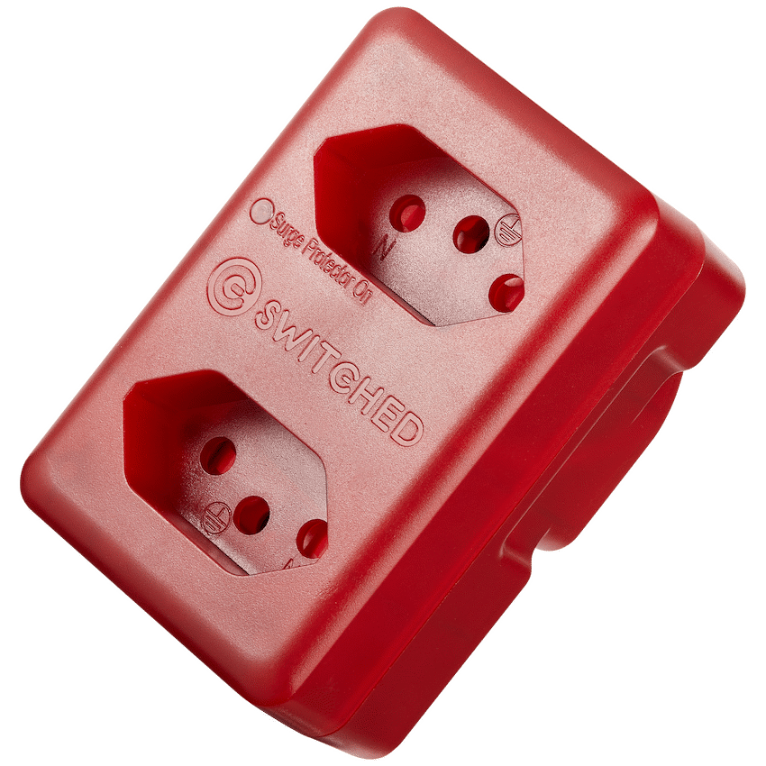 Switched High Surge 2-Way Network Router Safe Adaptor