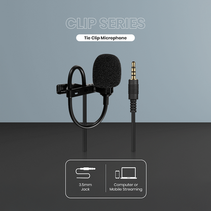 Volkano Clip series 3.5mm Tieclip Microphone