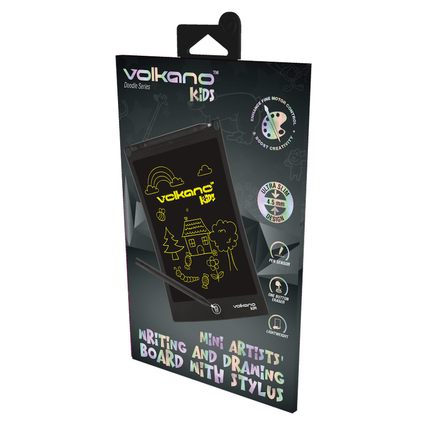 Volkano Kids Doodle Series 8.5in Writing and Drawing Board - Black