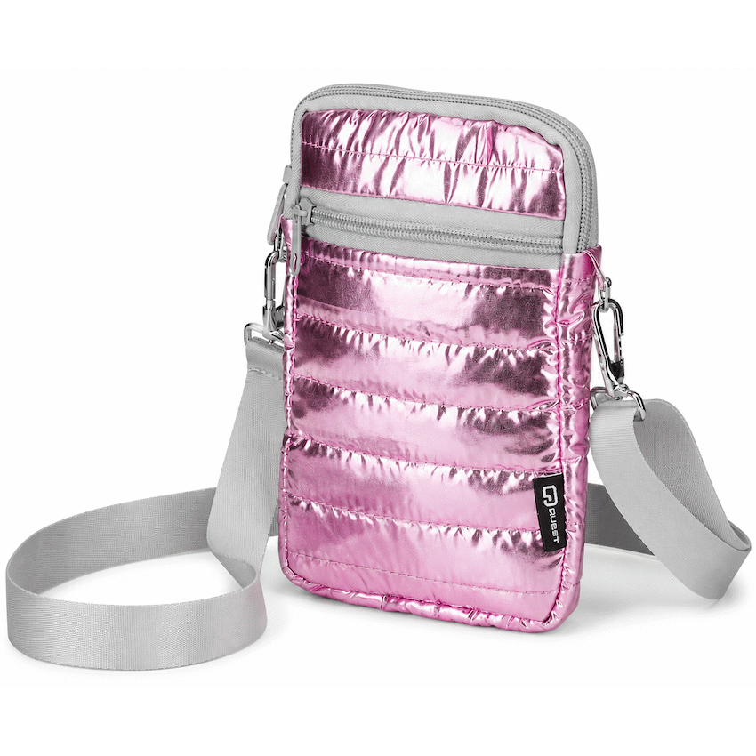 Quest Puffer Cross Body Bag - Pink