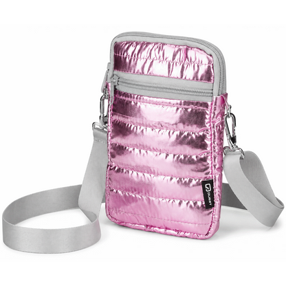 Quest Puffer Cross Body Bag - Pink